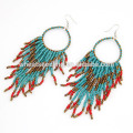 Bohemia style tassel earrings crystal beaded earrings